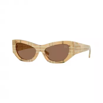 Burberry Moterų BE4450U415773 Kvadratiniai Akiniai nuo Saulės, Havana/Ruda Gradient, 54mm