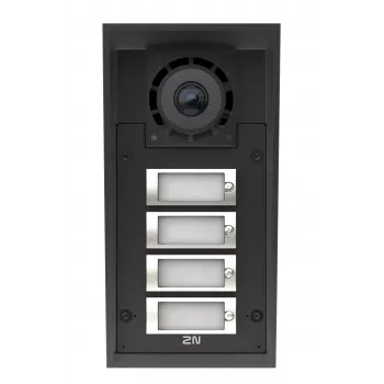 2N IP Force 2.0 IP vaizdo domofonas su 4 mygtukais, IP69K, HD kamera 9151304C