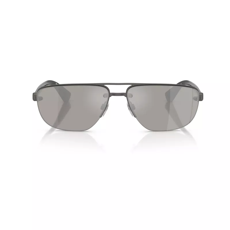 Burberry BE3164-13166G vyriški pilotiniai akiniai nuo saulės, juodas rėmelis, pilkos gradientinės lęšiai, 62mm