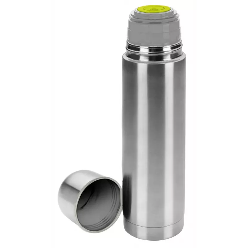 IBILI nerūdijančio plieno vakuuminė termostatinė kolba, 1000 ml, šlifuotas sidabras