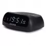 AIWA CR-09J FM radijo laikrodis su dvigubu žadintuvu, LED ekranu, juodas