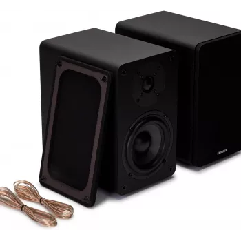AIWA Hi-Fi 2.0 aktyviosios lentyninės kolonėlės 2x70W RMS, juodos