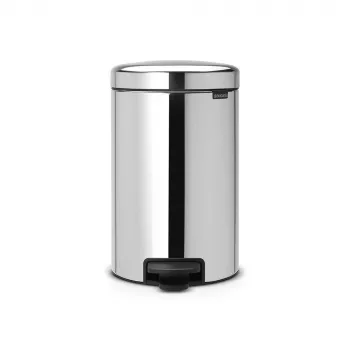 Brabantia NewIcon 12L pedal binas, Brilliant Steel