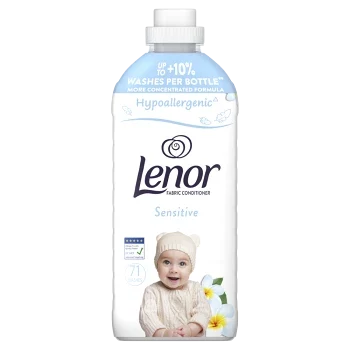 Lenor Sensitive audinių minkštiklis, 1,491 L, 53 skalbimai, hipoalergenis
