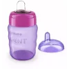 Philips AVENT Easy Sip mokomasis puodelis 9m+ 260ml silikoniniu snapeliu, rožinis