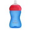 Philips Avent My Grippy mokomasis puodelis su minkštu snapeliu 300ml, 9M+, mėlynas