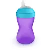 Philips AVENT My Grippy minkštas snapelis mokomasis puodelis 300 ml, 9m+, purpurinis