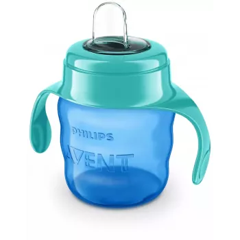 Philips AVENT Easy Sip mokomasis puodelis su rankenėlėmis, 6 mėn.+, 200ml, silikoninis snapelis, žalias