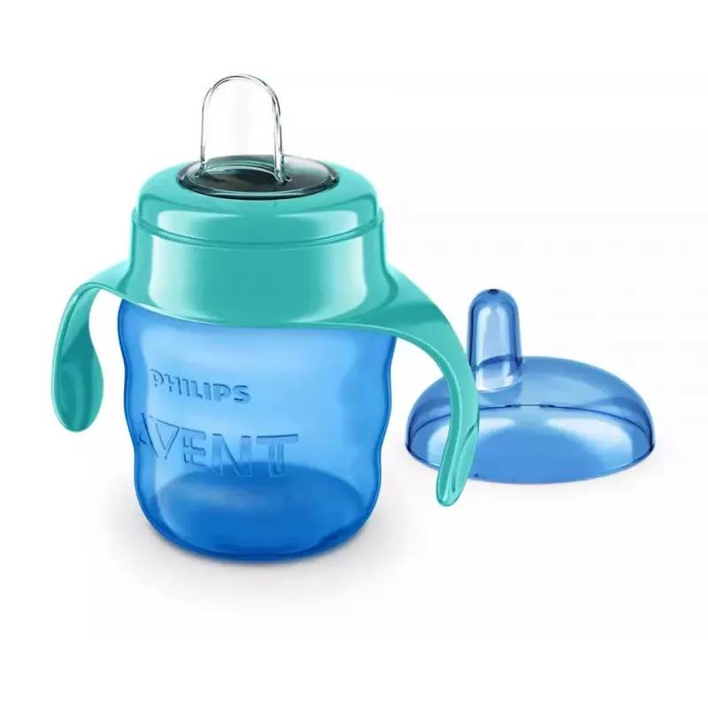 Philips AVENT Easy Sip mokomasis puodelis su rankenėlėmis, 6 mėn.+, 200ml, silikoninis snapelis, žalias