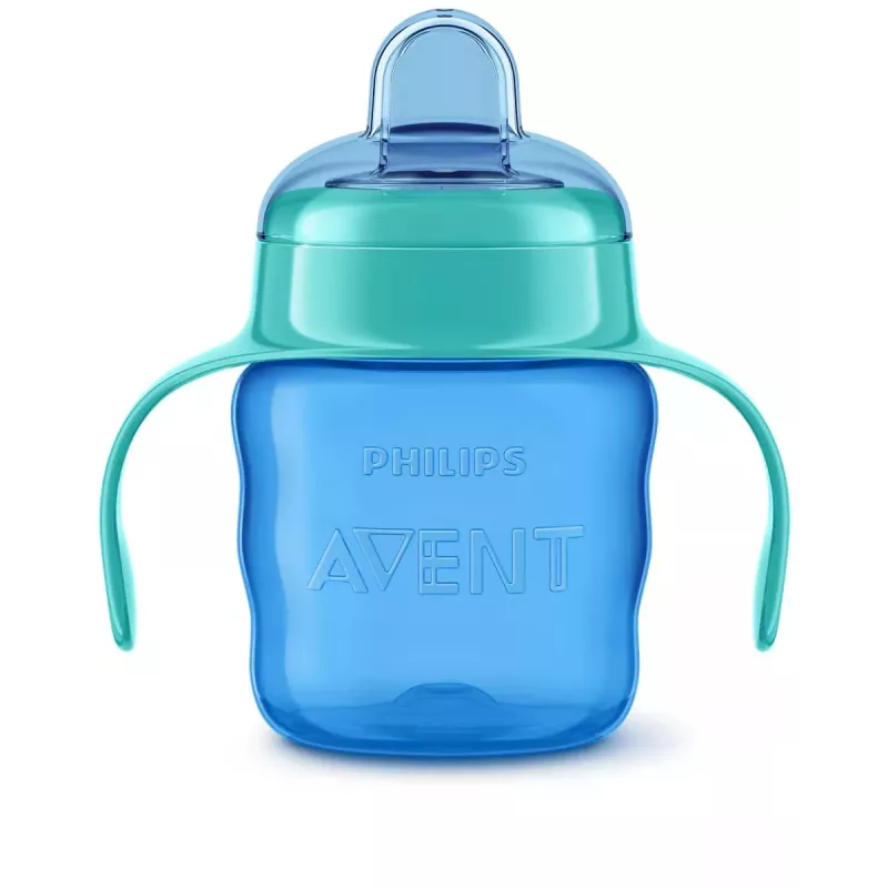 Philips AVENT Easy Sip mokomasis puodelis su rankenėlėmis, 6 mėn.+, 200ml, silikoninis snapelis, žalias