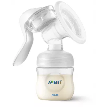 Philips Avent Lotus rankinis pieno siurbliukas su rinkiniu