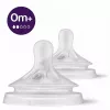 Philips Avent Natural Response kūdikių buteliuko speneliai, lėtas srautas, 0M+, 2 vnt., silikonas