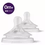 Philips Avent Natural Response kūdikių buteliuko speneliai, lėtas srautas, 0M+, 2 vnt., silikonas