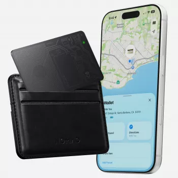 NOMAD Tracking Card V2 - piniginės sekimo kortelė, suderinama su Apple Find My (juoda)