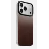 NOMAD Magnetic Leather Back, skirta iPhone 17 Pro, suderinama su MagSafe, Horween oda, Rustic Brown
