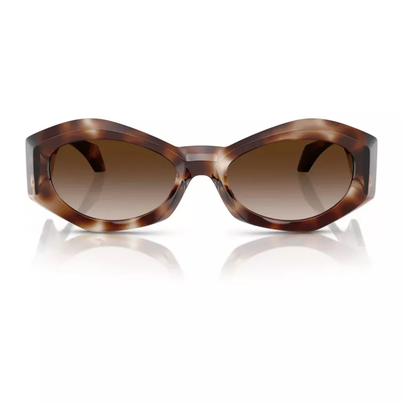 Versace VE4466U vyriški kvadratiniai acetatiniai akiniai nuo saulės, juodas rėmelis, pilki stiklai, 54mm VE4466U54613B