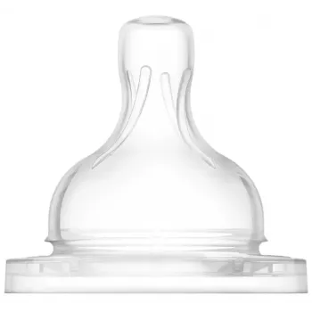 Philips AVENT Anti-colic kūdikio buteliuko silikoniniai žindukai 1M+, lėtas srautas, 2 vnt.