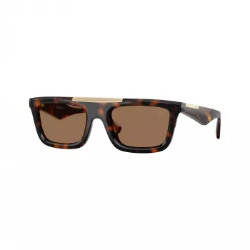 Burberry BE4451U300273 vyriški kvadratiniai acetatiniai akiniai nuo saulės, Havana, rudi gradientiniai lęšiai, 54-21-140