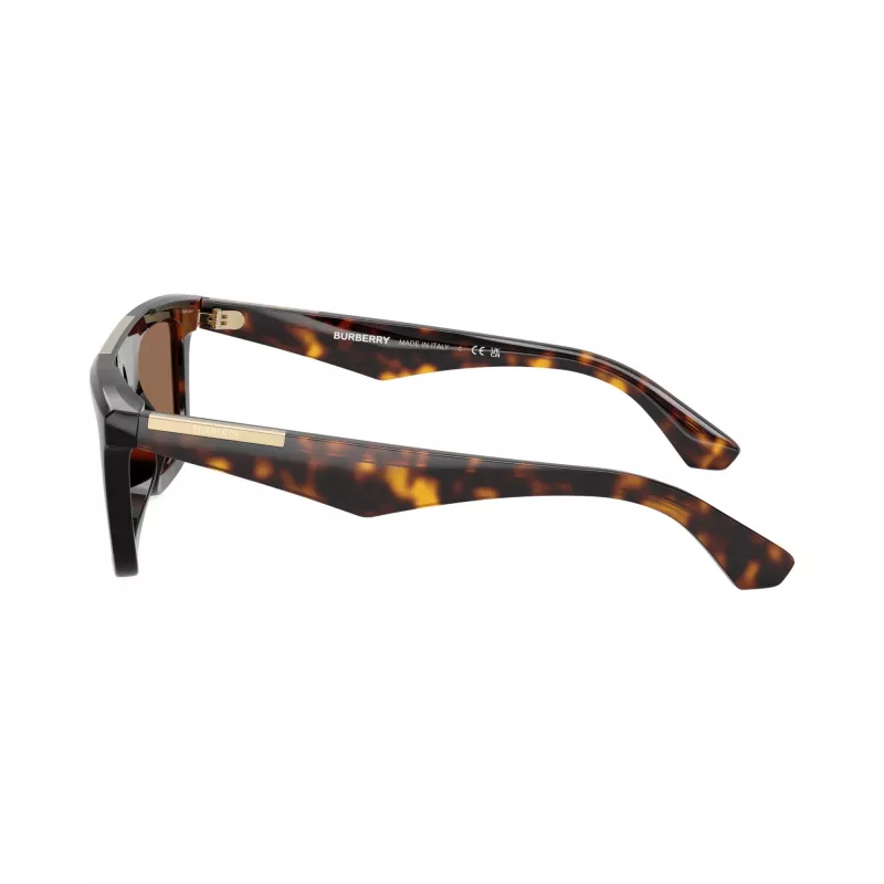 Burberry BE4451U300273 vyriški kvadratiniai acetatiniai akiniai nuo saulės, Havana, rudi gradientiniai lęšiai, 54-21-140