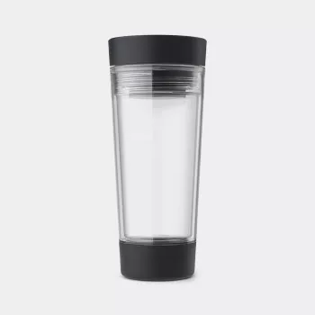 BRABANTIA Make & Take kelioninė arbatos puodelis, 0,36 L, tamsiai pilkos spalvos