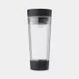 BRABANTIA Make & Take kelioninė arbatos puodelis, 0,36 L, tamsiai pilkos spalvos