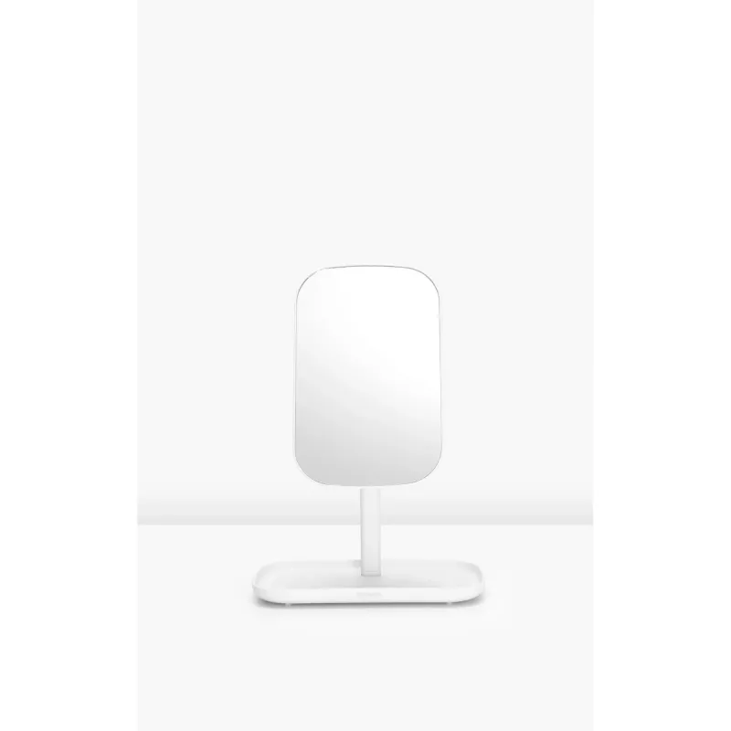 BRABANTIA ReNew sieninis veidrodis su daiktų dėklu, baltas