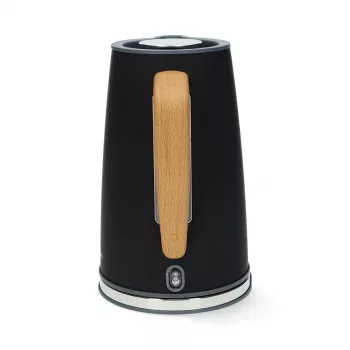 Gastronoma 18130006 elektrinis virdulys, 1,7 L, 2200 W, nerūdijantis plienas, juodas, belaidis, 360° pagrindas