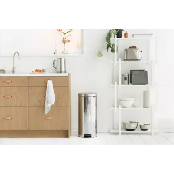 Brabantia NewIcon pedalų šiukšliadėžė 30L Brilliant Steel