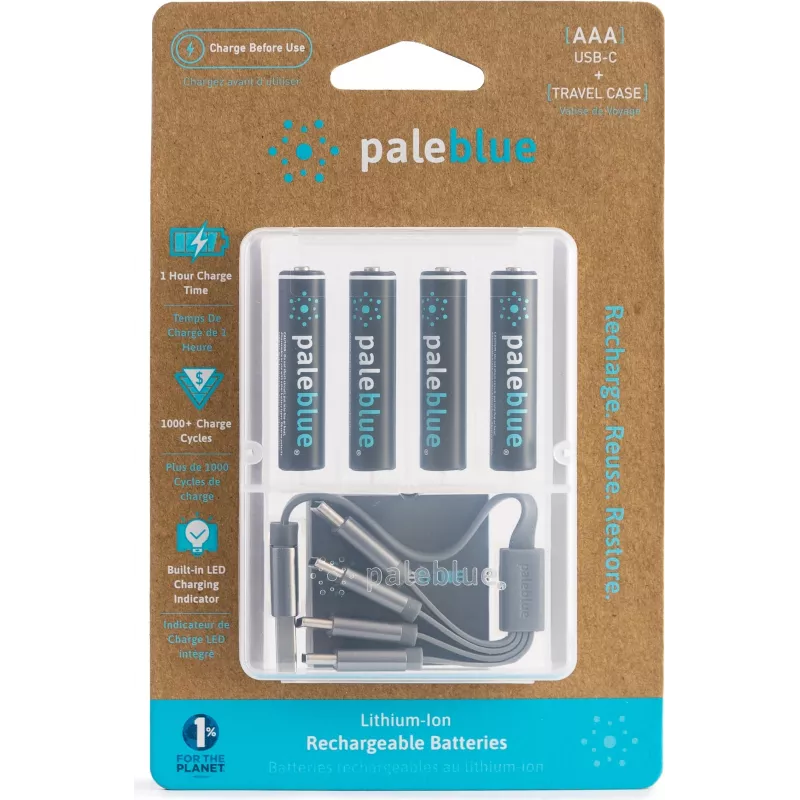 Pale Blue PB-AAA-C USB-C įkraunama ličio jonų AAA baterija