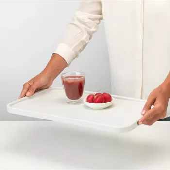 Brabantia ReNew pjaustymo lenta / patiekimo padėklas, didelė, šviesiai pilka