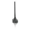 PHILIPS SDV5100/12 kambarinė televizijos antena su 18 dB stiprintuvu, UHF/VHF/FM, juoda
