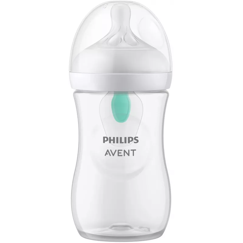 Philips Avent Natural Response prieškolikinis kūdikio buteliukas su AirFree ventiliacija 260 ml, vidutinio srauto žindukas, 1 mėn.+