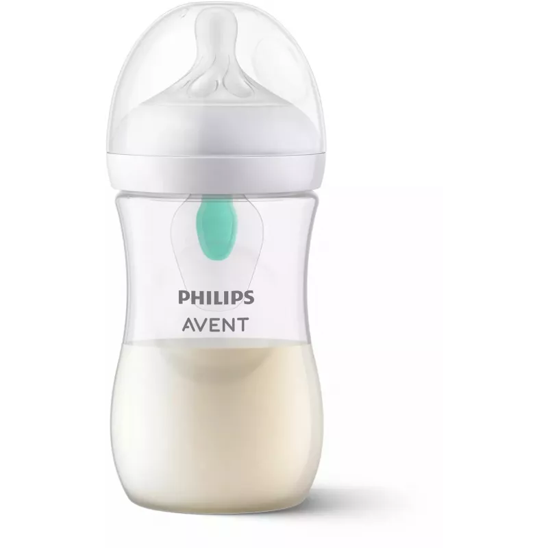 Philips Avent Natural Response prieškolikinis kūdikio buteliukas su AirFree ventiliacija 260 ml, vidutinio srauto žindukas, 1 mėn.+