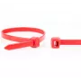 WKK raudoni laidų raiščiai 200 x 4,8 mm, 100 vienetų paketas 110126271