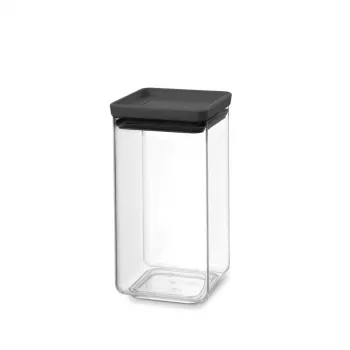 Brabantia Make & Take stačiakampė maisto laikymo talpa 1,6 L, tamsiai pilka