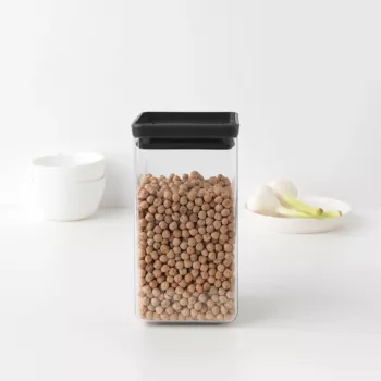 Brabantia Make & Take stačiakampė maisto laikymo talpa 1,6 L, tamsiai pilka