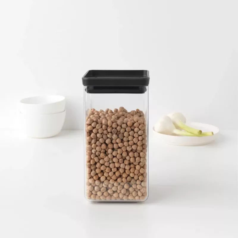Brabantia Make & Take stačiakampė maisto laikymo talpa 1,6 L, tamsiai pilka