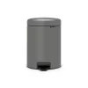 Brabantia NewIcon 5L pedalų šiukšlių dėžė, Mineral Concrete Grey