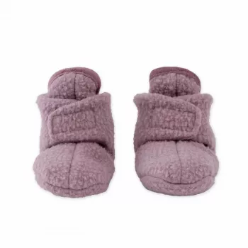 Lodger Slipper Teddy kūdikių šlepetės, rožinės, 6-12 mėnesių, neslystančiu padu, flisas