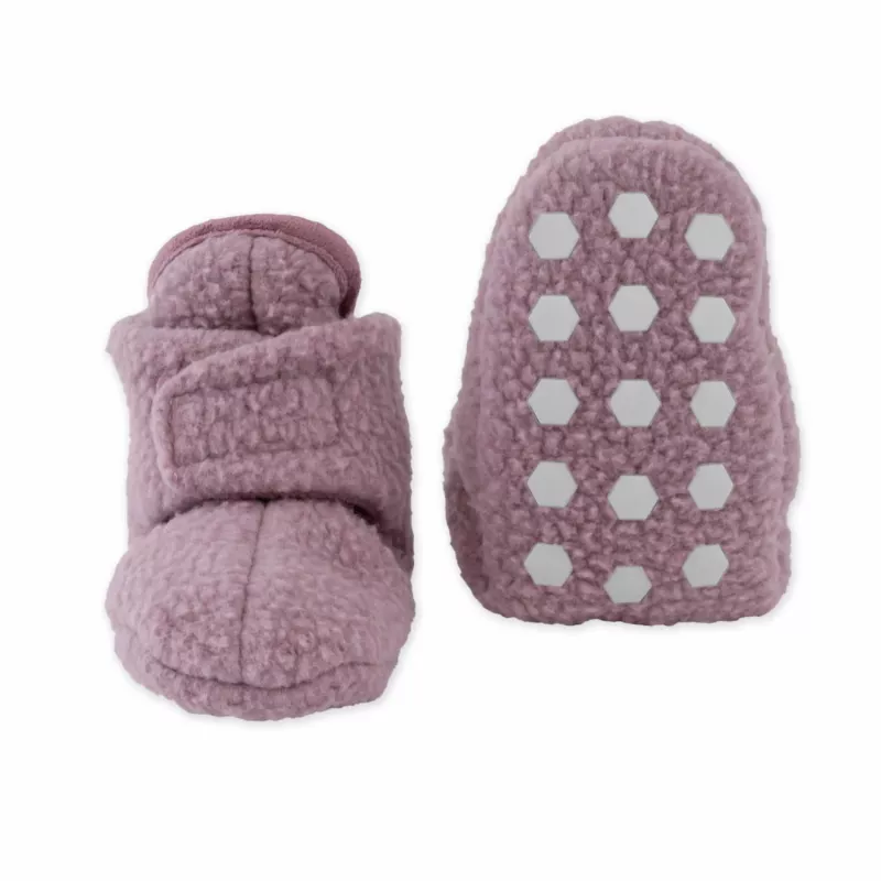 Lodger Slipper Teddy kūdikių šlepetės, rožinės, 6-12 mėnesių, neslystančiu padu, flisas