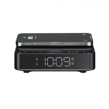 AIWA CR-30/BK skaitmeninis žadintuvas su LED ekranu, FM/PLL radiju, juodas