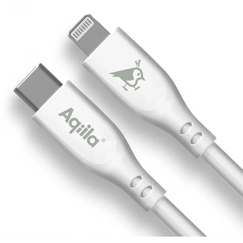 AQIILA 4SI843 USB-C į Lightning įkrovimo ir sinchronizavimo kabelis 2m 60W PD AQCBPBIC4SI843