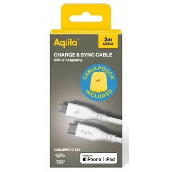 AQIILA 4SI843 USB-C į Lightning įkrovimo ir sinchronizavimo kabelis 2m 60W PD AQCBPBIC4SI843
