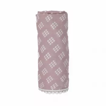 Lodger Swaddle Tribe muslininis vystyklų pledas 120x120 cm, rožinis