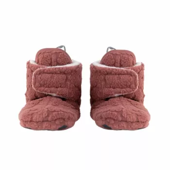 Lodger Slipper Folklore Fleece kūdikių šlepetės, 12-18 mėn., Rosewood