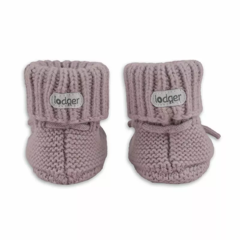 Lodger Slipper Merino Wool kūdikių šlepetės, rožinės, 6-12 mėn.