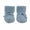 Lodger Slipper Merino vilnos kūdikių šlepetės, Blue Fogg, 6-12 mėnesių