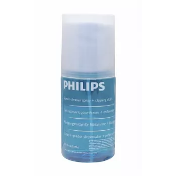 PHILIPS SVC1116B/10 ekranų valymo rinkinys LED, LCD, plazminiams, OLED ekranams, išmaniesiems telefonams, planšetėms, nešiojamiesiems kompiuteriams, televizoriams - 200 ml gelinis purškalas + mikropluošto šluostė