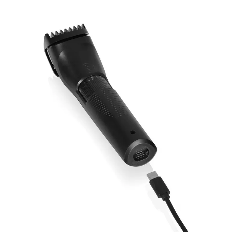 Tristar TR-2573 barzdos trimmeris, plaukų kirpimo mašinėlė, precizinis trimmeris su USB įkrovimu, juodas