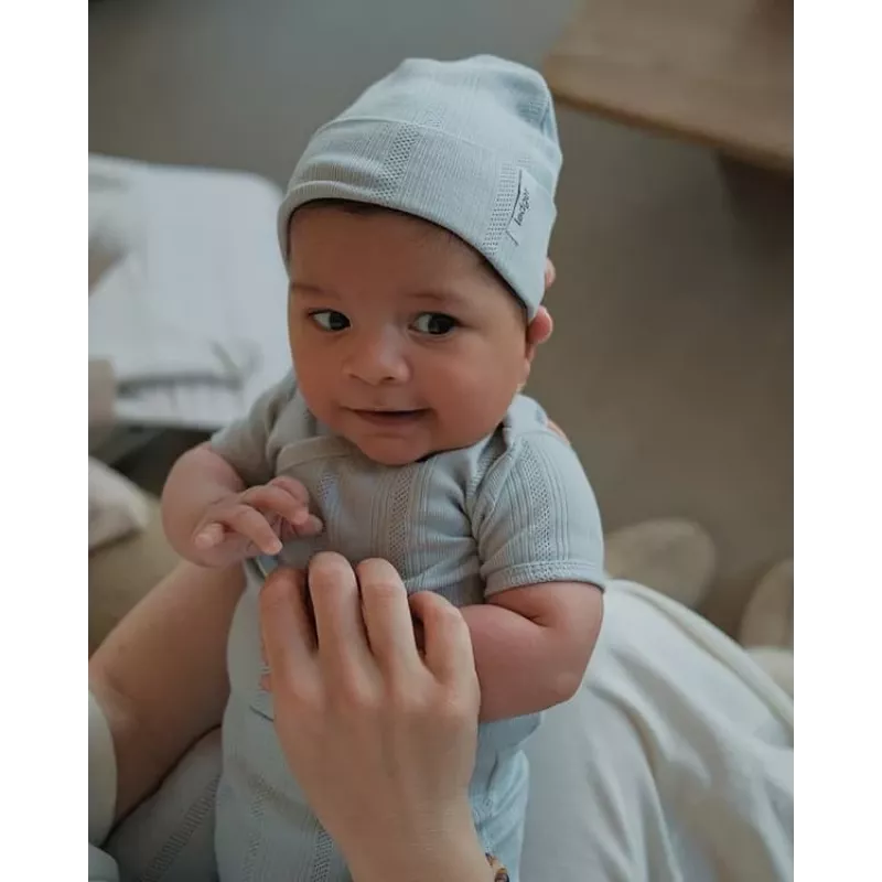 Lodger Baby Beanie Pointelle Air 0-6 mėnesių kūdikių kepurė